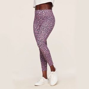 Adore Me Cora Cozy 7/8 Leggings Animal Purple Leopard Print